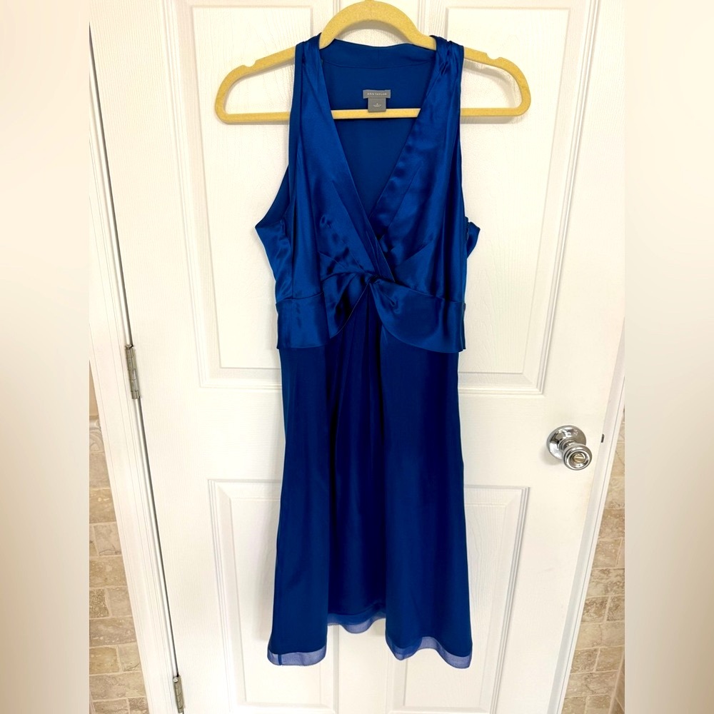 Ann Taylor Blue Midi Dress